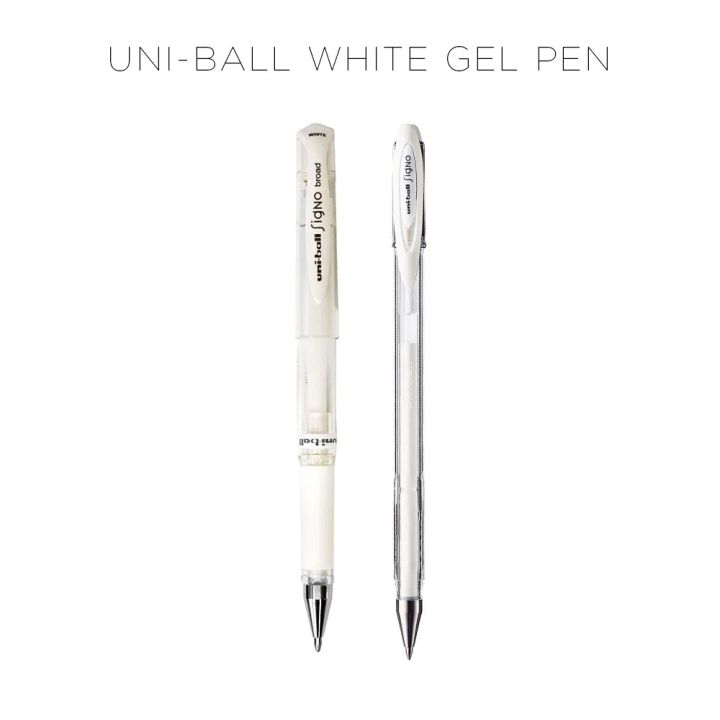 Uni-Ball Signo White Gel Pen